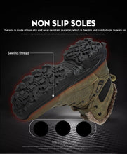 Load image into Gallery viewer, Men Winter Snow Boots Waterproof Leather Outdoor Hiqh Quality Boots Training Boots Non-Slip Warm Waterproof Mid Calf Shoes Outdoor Hiking Climbing Full Fur Lined Design