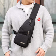 Load image into Gallery viewer, Men Women Crossbody Shoulder Bag with USB Port