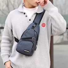Load image into Gallery viewer, Men Women Crossbody Shoulder Bag with USB Port