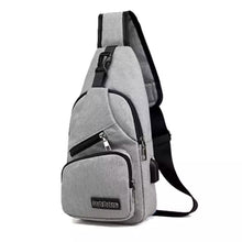 Load image into Gallery viewer, Men Women Crossbody Shoulder Bag with USB Port