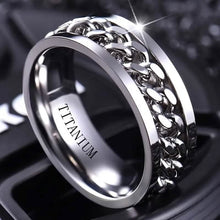 Load image into Gallery viewer, Men's 8mm Titanium Steel Ring