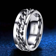 Load image into Gallery viewer, Men's 8mm Titanium Steel Ring