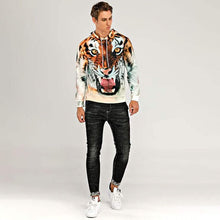 Load image into Gallery viewer, Men's Animal Patterned 3D Tiger Hoodie