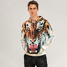 Load image into Gallery viewer, Men's Animal Patterned 3D Tiger Hoodie