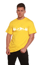Load image into Gallery viewer, Men's Bamboo Viscose/Organic Cotton Short Sleeve T-Shirt with Print Mauna Kea