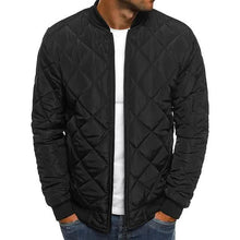 Load image into Gallery viewer, Men's Bomber Quilted Diamond Padded Jacket