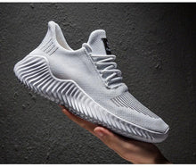 Load image into Gallery viewer, Mens Breathable White Trendy Sneakers Casual Design Light Walking Running Trainers Casual Breathable Mesh Men Running Shoes Walking Sneakers