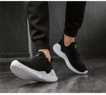 Load image into Gallery viewer, Mens Breathable White Trendy Sneakers Casual Design Light Walking Running Trainers Casual Breathable Mesh Men Running Shoes Walking Sneakers