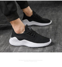 Load image into Gallery viewer, Mens Breathable White Trendy Sneakers Casual Design Light Walking Running Trainers Casual Breathable Mesh Men Running Shoes Walking Sneakers