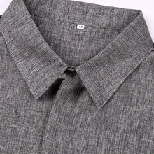 Load image into Gallery viewer, Men's Button Down Shirt Short Sleeve Plain Lapel