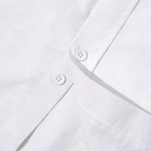 Load image into Gallery viewer, Mens Button Down Short Sleeve Linen Shirts