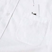 Load image into Gallery viewer, Mens Button Down Short Sleeve Linen Shirts