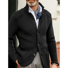 Load image into Gallery viewer, Men's Cardigan Solid Color Sweater