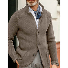 Load image into Gallery viewer, Men's Cardigan Solid Color Sweater