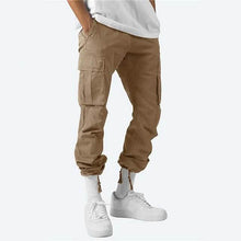 Load image into Gallery viewer, Men's Cargo Pants Trousers Drawstring Elastic Waist Multi Pocket