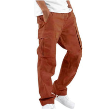 Load image into Gallery viewer, Men's Cargo Pants Trousers Drawstring Elastic Waist Multi Pocket