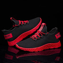 Load image into Gallery viewer, Mens Casual Shoes Sneakers Mens Breathable No-slip Air Mesh Lace Up Wear-Resistant Slip On Shoes Men's Tennis Walking Casual Shoes Black Sport Gym Breathable Sneakers