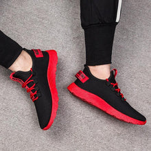 Load image into Gallery viewer, Mens Casual Shoes Sneakers Mens Breathable No-slip Air Mesh Lace Up Wear-Resistant Slip On Shoes Men's Tennis Walking Casual Shoes Black Sport Gym Breathable Sneakers