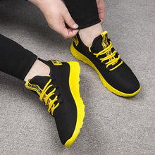 Load image into Gallery viewer, Mens Casual Shoes Sneakers Mens Breathable No-slip Air Mesh Lace Up Wear-Resistant Slip On Shoes Men's Tennis Walking Casual Shoes Black Sport Gym Breathable Sneakers