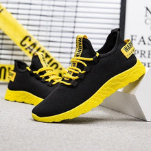 Load image into Gallery viewer, Mens Casual Shoes Sneakers Mens Breathable No-slip Air Mesh Lace Up Wear-Resistant Slip On Shoes Men's Tennis Walking Casual Shoes Black Sport Gym Breathable Sneakers