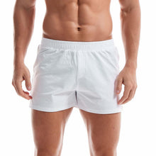 Load image into Gallery viewer, Mens Cotton Sleep Bottoms Lounge Home Pajama Shorts Elastic Waist Breathable Solid Underwear Boxers Man Jogger Yoga Sport Shorts Bodybuilding Workout Shorts Lightweight Running Lounge Cotton Sleep Bottoms