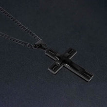 Load image into Gallery viewer, Men's Cross Necklaces in Stainless Steel