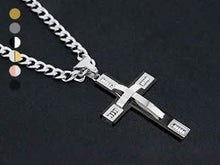 Load image into Gallery viewer, Men's Cross Necklaces in Stainless Steel