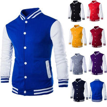 Load image into Gallery viewer, Mens Fashion Casual Slim Fit Jacket Men/Boy Baseball Jacket Men Fashion Design Classic Elegant Clothing Men's College Comfortable Jacket High School Long Sleeves Jackets