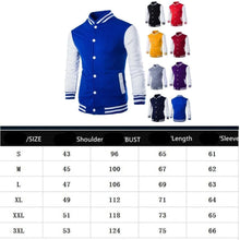 Load image into Gallery viewer, Mens Fashion Casual Slim Fit Jacket Men/Boy Baseball Jacket Men Fashion Design Classic Elegant Clothing Men's College Comfortable Jacket High School Long Sleeves Jackets