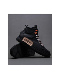 Load image into Gallery viewer, Mens Handmade Sneakers Leather Breathable Dress Shoes Luxury Shoes Casual Shoes Flat Footwear Classic Black White Men Fashion Walking Leather Mens Sneakers