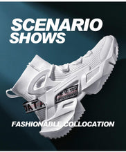 Load image into Gallery viewer, Mens High Top Fashion Socks Sneakers Men Trend Comfortable Casual Shoes Outdoor Non-slip Breathable Men's Height Increasing Casual Outdoor High Quality Mesh Walking Jogging Sneakers