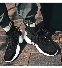 Load image into Gallery viewer, Mens High Top Fashion Socks Sneakers Men Trend Comfortable Casual Shoes Outdoor Non-slip Breathable Men's Height Increasing Casual Outdoor High Quality Mesh Walking Jogging Sneakers