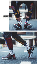 Load image into Gallery viewer, Mens Lightweight Breathable White Sneakers Casual Spring New Fashion Comfortable Walking Slip-On Sneakers Breathable Fashion Athletic Gym Casual Tennis Sneakers Modern Design Shoes