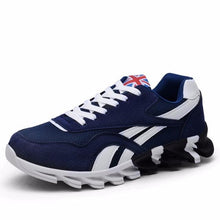 Load image into Gallery viewer, Mens Lightweight Breathable White Sneakers Casual Spring New Fashion Comfortable Walking Slip-On Sneakers Breathable Fashion Athletic Gym Casual Tennis Sneakers Modern Design Shoes