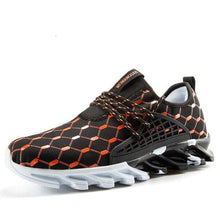 Load image into Gallery viewer, Mens Lightweight Breathable White Sneakers Casual Spring New Fashion Comfortable Walking Slip-On Sneakers Breathable Fashion Athletic Gym Casual Tennis Sneakers Modern Design Shoes