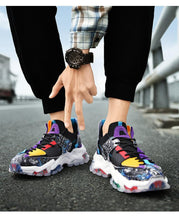 Load image into Gallery viewer, Mens Luxury Sneakers Casual Sports Trainer Race White Shoes Fashion Running Modern Sneakers Autumn Breathable Trendy Mens Walking Casual Sneakers