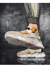 Load image into Gallery viewer, Mens Luxury Sneakers Casual Sports Trainer Race White Shoes Fashion Running Modern Sneakers Autumn Breathable Trendy Mens Walking Casual Sneakers
