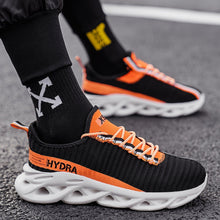 Load image into Gallery viewer, Mens Modern Sneakers Autumn Breathable Black Trendy Sneakers Men Walking Casual Light Sports Men's Running Sneakers Non Slip Athletic Tennis Sneakers