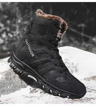 Load image into Gallery viewer, Mens Outdoor Sports Hiking Boots Wear Resisting Work Shoes Footwear Mountain Sport Mid-Cut Black Hiking Boots Outdoor Mountaineering Outdoor Winter Shoes