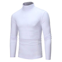 Load image into Gallery viewer, Men's Pure Color T-Shirt Thermal Mock Turtleneck Long Sleeve Tops
