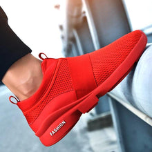 Load image into Gallery viewer, Mens Red Sneakers Flats Sport Footwear Couple Sneakers New Fashion Lovers Casual Lightweight Jogging Breathable Tennis Sport Shoes For Workout OutdoorWalking