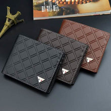 Load image into Gallery viewer, Men's RFID Genuine Leather Slim Trifold Wallet