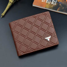 Load image into Gallery viewer, Men's RFID Genuine Leather Slim Trifold Wallet