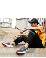 Load image into Gallery viewer, Mens Running Sneakers Luxury Mens Casual Shoes Trainer Race Off White Shoes Slip on Walking Casual Breathable Air Cushion Fashion Lightweight Sneakers