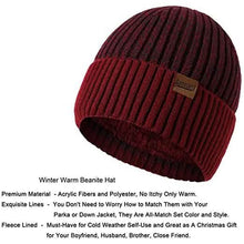 Load image into Gallery viewer, Men's Scarf and Beanie Hat Themal Gloves Set