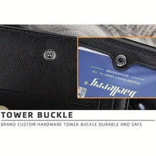 Load image into Gallery viewer, Men's Short Multi-Card Slots Tri-Fold Zipper Coin Pocket Wallet