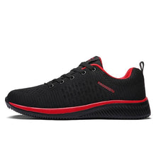 Load image into Gallery viewer, Mens Sport Running Sneakers Fashion Men Casual Shoes Breathable Shoes Walking Sneakers Men's Tennis Black Sneakers Trainers Mesh Flat Breathable Summer Walking Beach Mesh Design