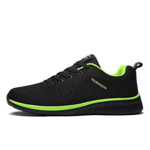 Load image into Gallery viewer, Mens Sport Running Sneakers Fashion Men Casual Shoes Breathable Shoes Walking Sneakers Men's Tennis Black Sneakers Trainers Mesh Flat Breathable Summer Walking Beach Mesh Design