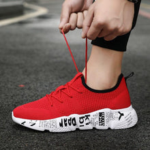 Load image into Gallery viewer, Mens Sport Sneakers Casual Fashion New Light Breathable Red Mesh High Quality Comfortable Running Shoes Men Casual Breathable Walking Sport Athletic Sneakers Gym Tennis Slip On Lightweight Mens Sneakers