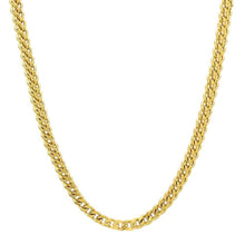 Load image into Gallery viewer, Men's Stainless Steel 18K Gold Plated Franco Link Chain